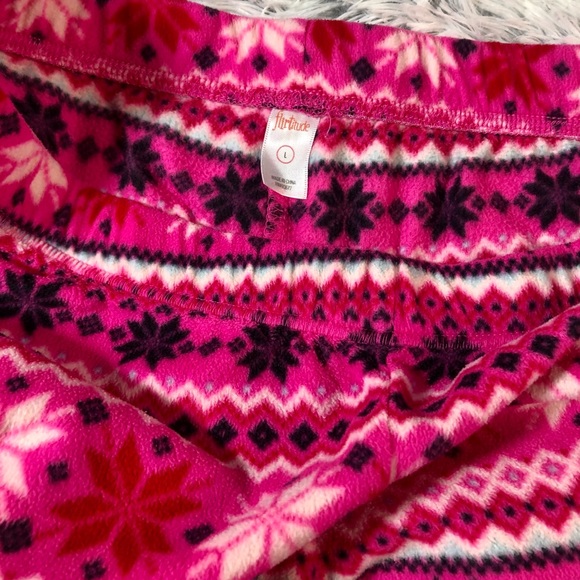 Flirtitide 3-Piece Pajama Set - Fleece Bottoms - Spaghetti Strap Top - Picture 4 of 8